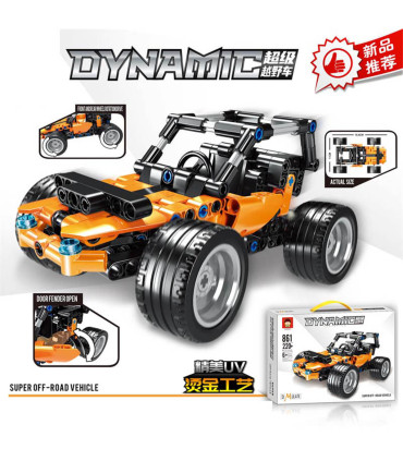 CONSTRUCTOR DYNAMIC BUGGY 220 PARTS - BUILDING BLOCKS, SORTERS AND RINGS