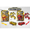 TRANSFORMER ROBOT SPORTS CAR IN BLISTER YELLOW / RED