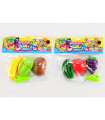 CHILDREN'S FRUIT FOR CUTTING 3 PCS. WITH A KNIFE IN AN ENVELOPE
