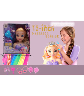 PRINCESS HEAD FOR HAIR STYLING AND MAKEUP - DOLLS AND MERMAIDS