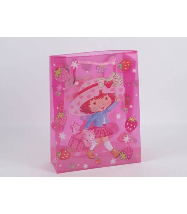 GLOSSY GIFT BAG STRAWBERRY SMALL SIZE - PACKAGING AND BATTERIES