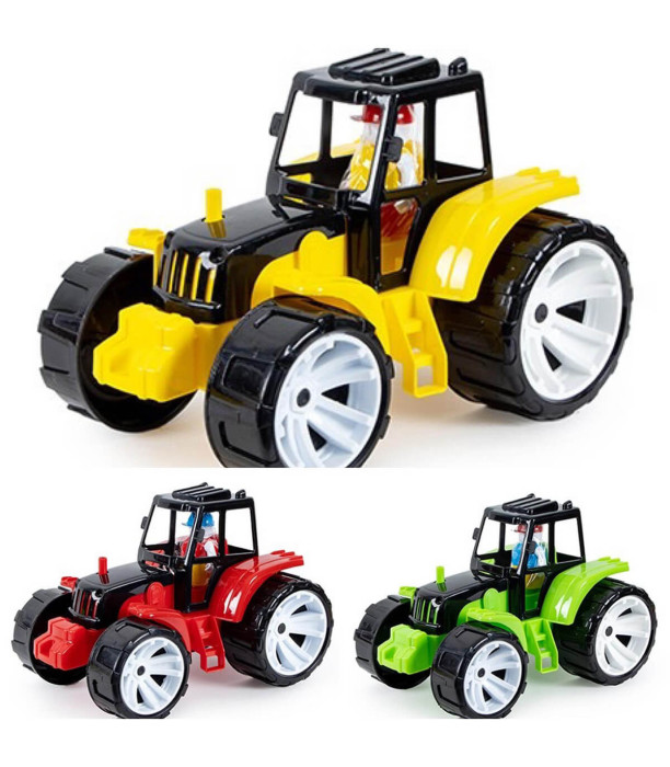 CHILDREN'S TRACTOR WITH DRIVER 27 CM 3 COLORS - Agricultural, construction machinery and military equipments