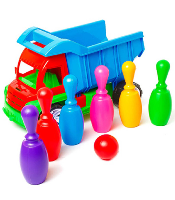 CHILDREN'S COLORFUL DUMPER WITH SMALL PINES 40 CM 3 COLORS - Agricultural, construction machinery and military equipments