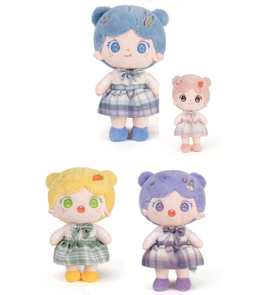 PLUSH DOLL 25 CM 4 COLORS - DOLLS AND MERMAIDS