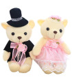 TEDDY BEAR BRIDE AND GROOM 2 TYPES 30 CM