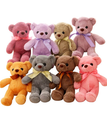 PLUSH BEAR 30 CM 8 COLORS - Small