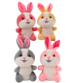 PLUSH SMILING BUNNY 25 CM 3 COLORS