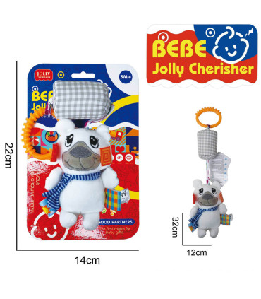 PLUSH RATTLE FOR STROLLER DOG - BABY PLUSH