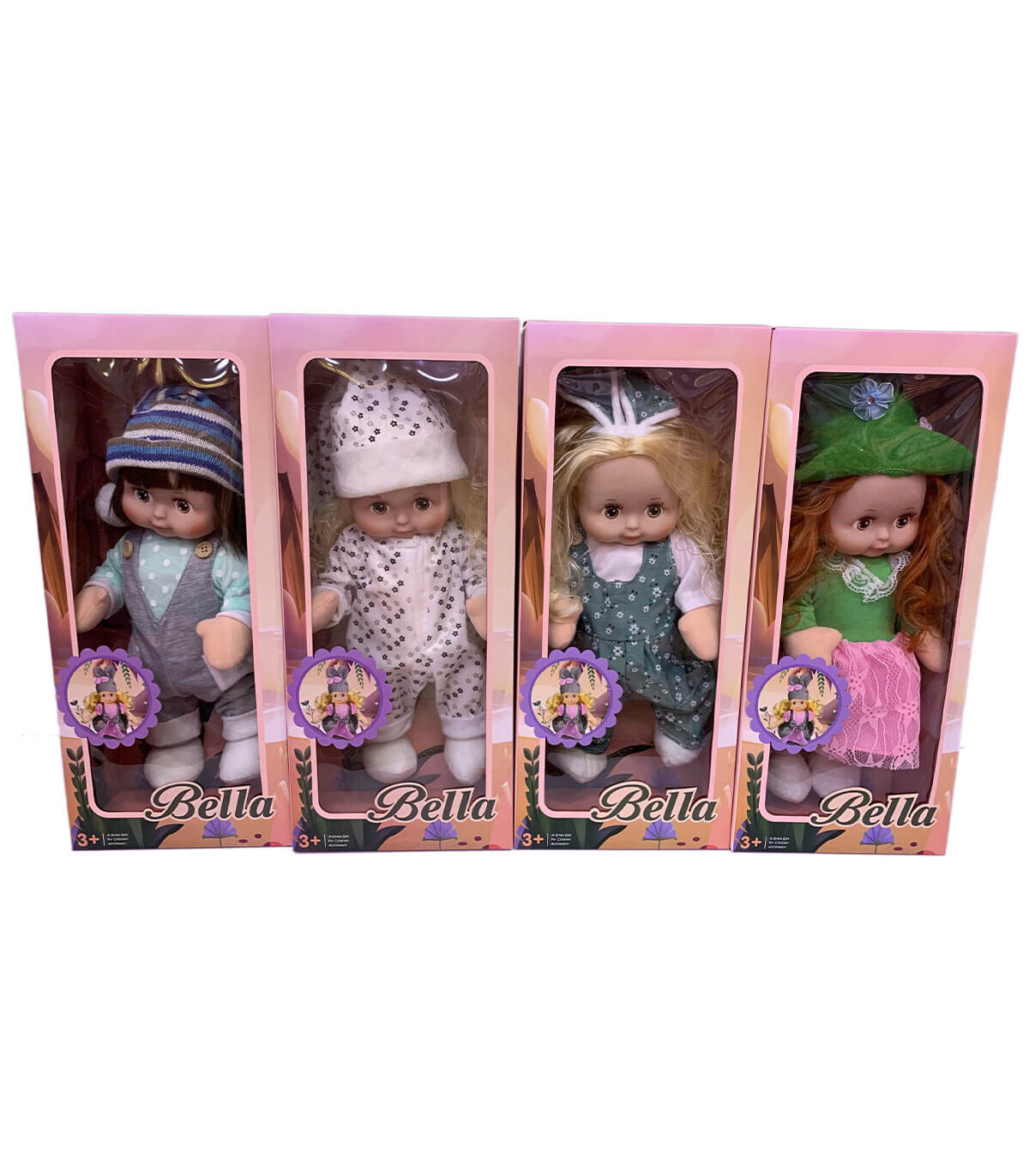 SOFT DOLL BELLA WITH MUSIC 35 CM 4 TYPES - DOLLS AND MERMAIDS
