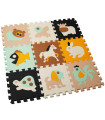 BABY RUBBER PUZZLE RUG WITH ANIMALS