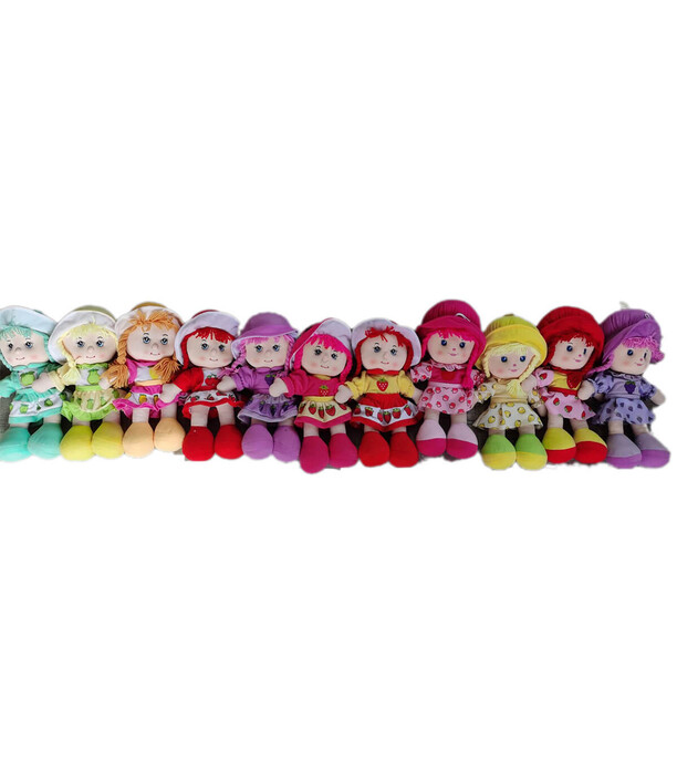 RAG DOLL FRUITS 45 CM 5 COLORS - DOLLS AND MERMAIDS