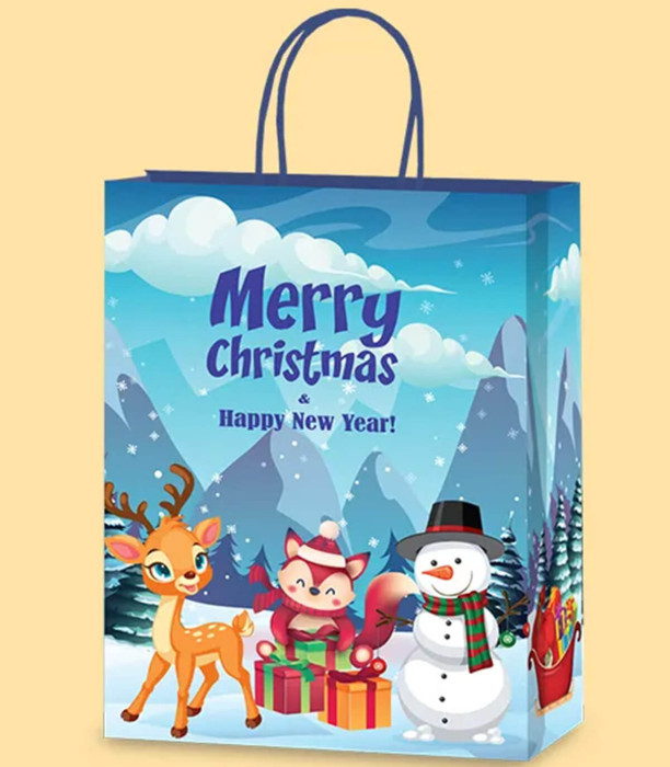 CHRISTMAS GIFT BAG 33X24X12 7 TYPES - PACKAGING AND BATTERIES