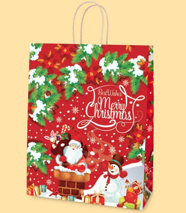 LARGE CHRISTMAS GIFT BAG 43X34X14 11 TYPES - PACKAGING AND BATTERIES