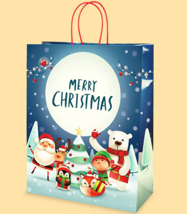 LARGE CHRISTMAS GIFT BAG 43X34X14 11 TYPES - PACKAGING AND BATTERIES
