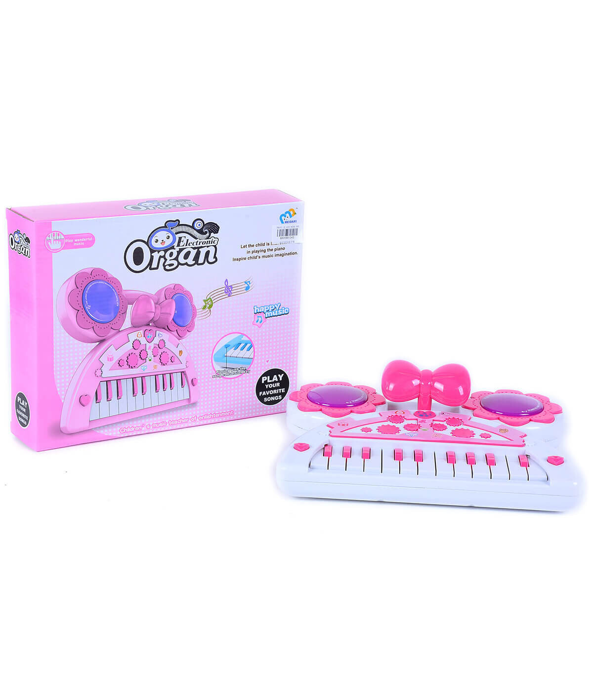 CHILDREN'S PIANO WITH RIBBON ON BATTERIES - Piano