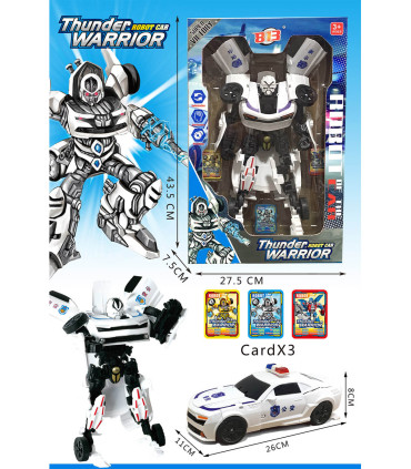 BIG TRANSFORMERS ROBOT THUNDER WARRIOR WITH CARDS 3 COLORS - Transformers Figures