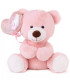 PLUSH BEAR WITH BALLOON - HEART 2 COLORS 38 CM - Medium