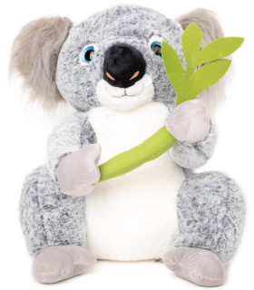 PLUSH KOALA WITH BAMBOO 2 COLORS 40 CM - Medium