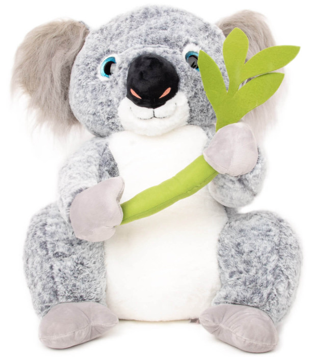 PLUSH KOALA WITH BAMBOO 2 COLORS 40 CM - Medium