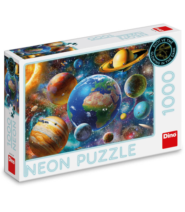 PUZZLE PLANETS 1000 PIECES NEON - PUZZLES AND CUBES