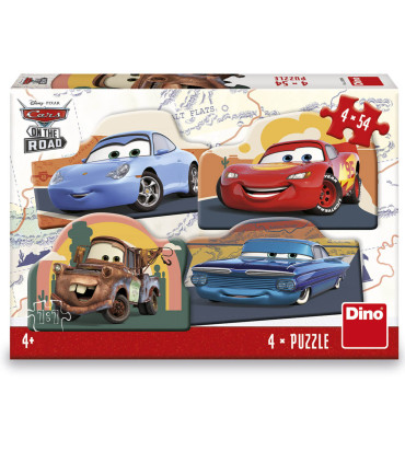 CHILDREN'S PUZZLE CARS 4X54 PIECES - PUZZLES AND CUBES