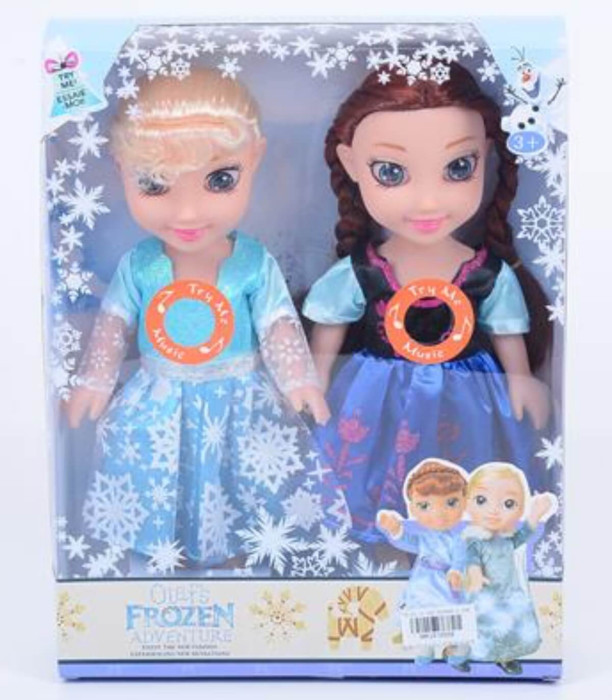 SET OF 2 DOLLS 28 CM ICE KINGDOM WITH MUSIC - DOLLS AND MERMAIDS