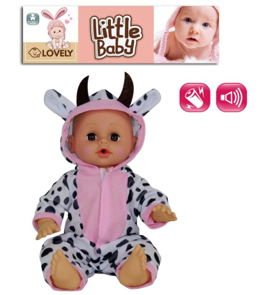 DOLL BABY COW WITH 4 SOUNDS 31 CM WITH BAG - BABY