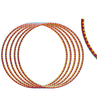 CHILDREN'S RAINBOW HOOP 68 CM - RODS, ROPES AND HOOPS