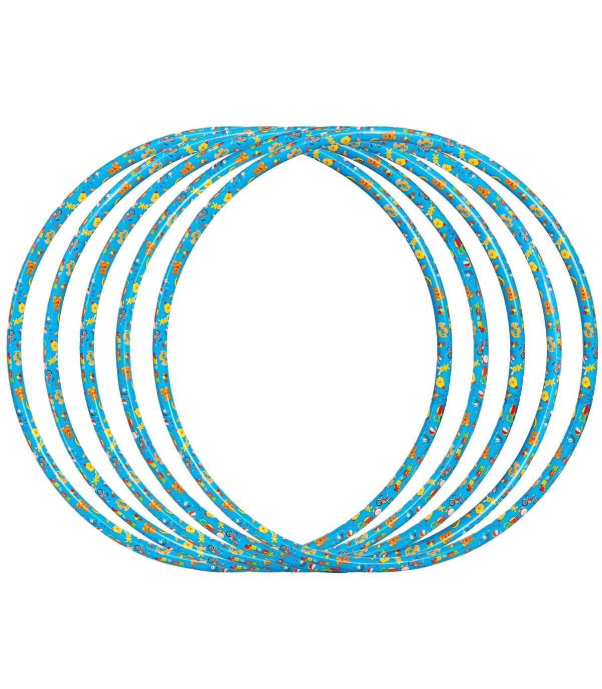 CHILDREN'S SMALL HOOP BLUE PRINT 53 CM - RODS, ROPES AND HOOPS