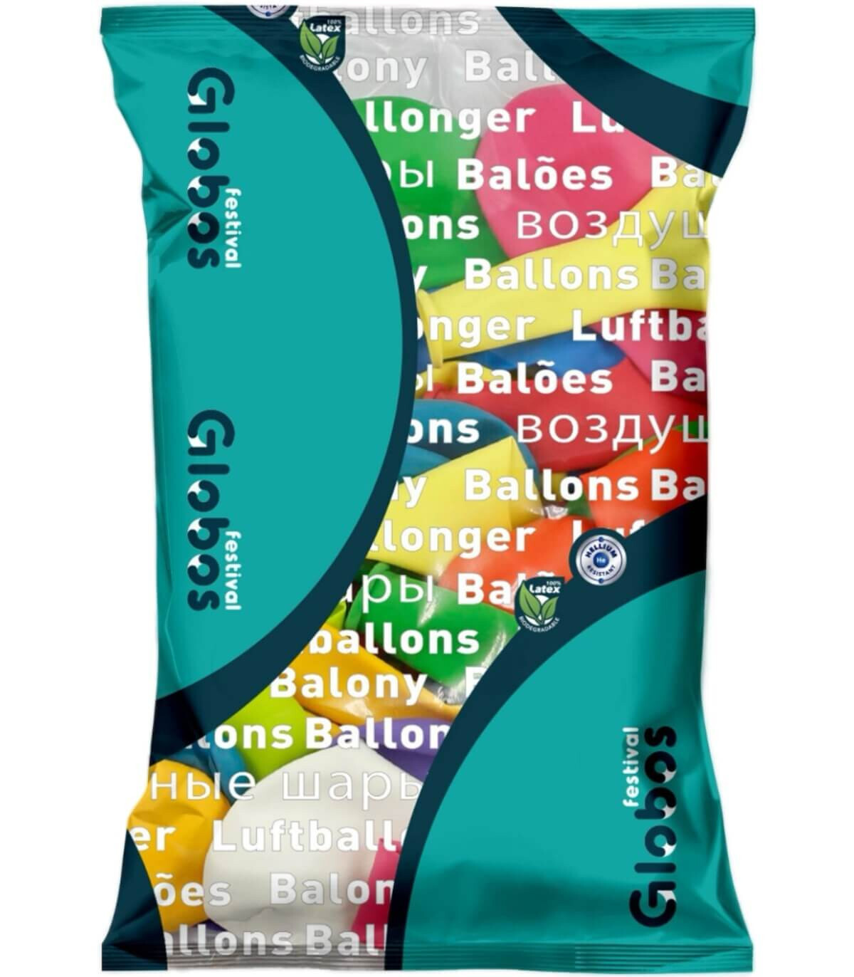 BALLOONS 20 PCS. 10\\" - 25 CM G STANDARD MIX - Standard colors