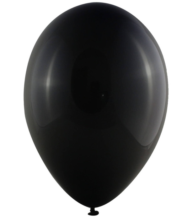 BALLOONS 50 PCS. 12\\" - 30 CM 122 STANDARD BLACK - Standard colors