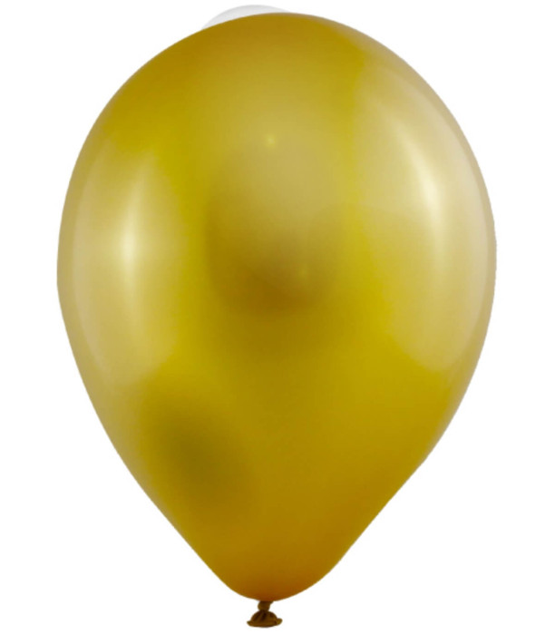BALLOONS 100 PCS. 12\\" - 30 CM 301 METALLIC GOLD - Metallic