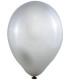 BALLOONS 100 PCS. 12\\" - 30 CM 302 METALLIC SILVER - Metallic