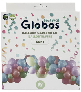 60 BALLOON ARCH SET MACARON/SOFT 60 - ARCHES AND SETS