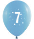 BALLOONS 10 PCS. 12\\" - 30 CM WITH PRINT - NUMBER 7 - BALLOONS WITH PRINT