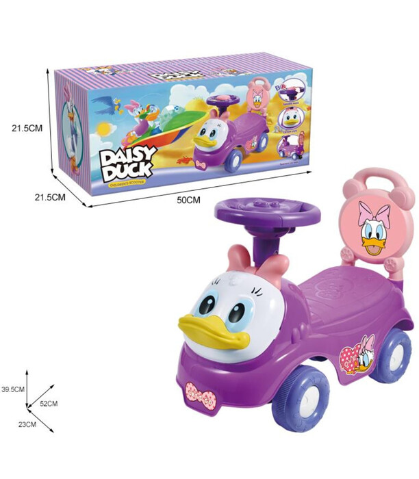 CHILDREN'S PUSH CAR DUCK, WITH SOUND - CARS AND MOTORCYCLES FOR DRIVING
