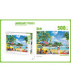 CHILDREN'S PUZZLE 500 PIECES LANDSCAPE WITH PALMS