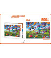 CHILDREN'S PUZZLE 500 PIECES LANDSCAPE WITH BALLOONS