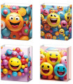 GIFT BAG 3D EMOJI 32*26*10 4 TYPES