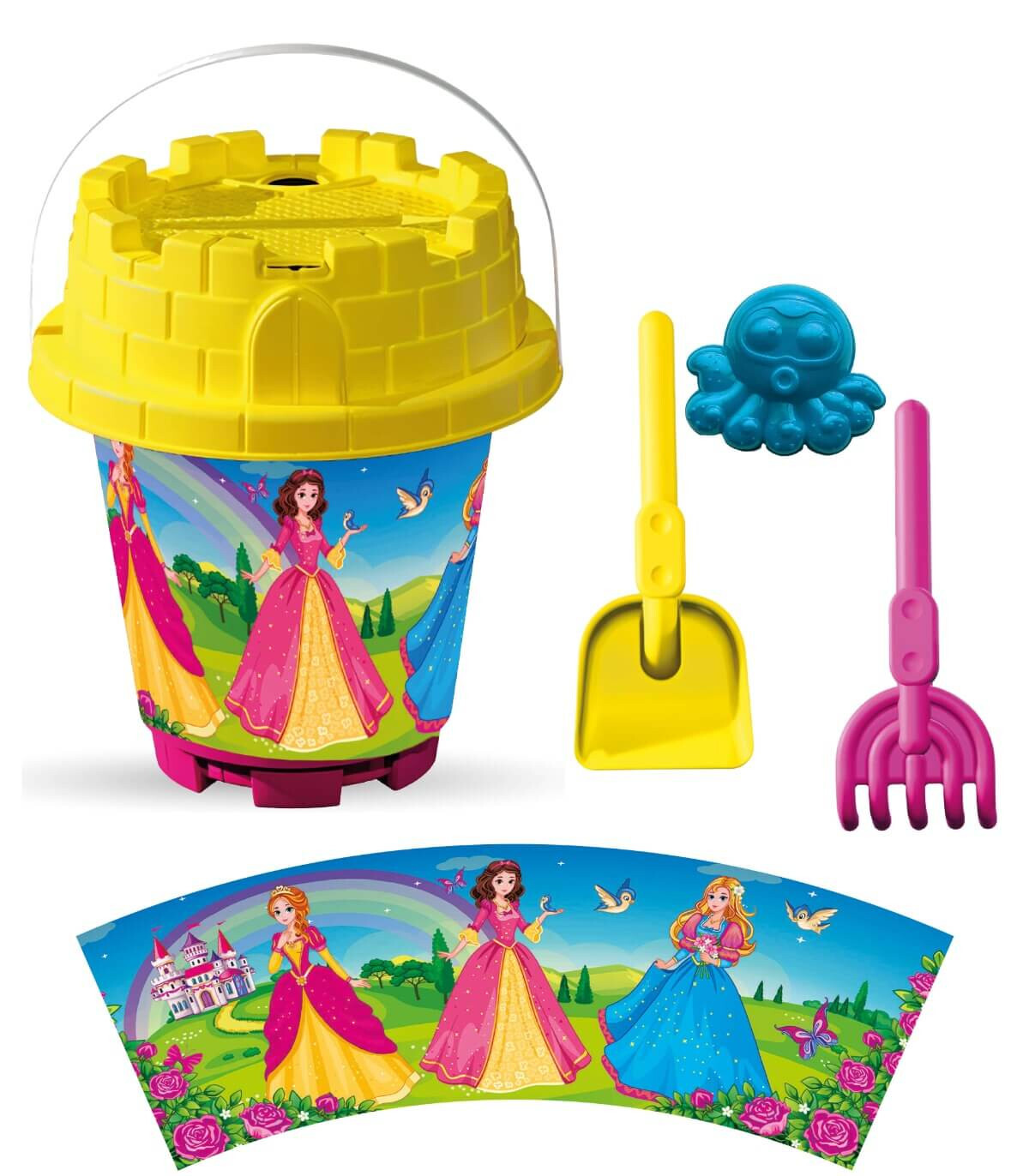 MEDIUM SAND BUCKET 4 PARTS, WITH PICTURES, 8 TYPES - FOR SAND
