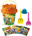 BIG SAND BUCKET 4 PARTS, WITH PICTURES, 8 TYPES