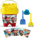SAND BUCKET SQUARE 5 PARTS, WITH PICTURES, 6 TYPES - FOR SAND