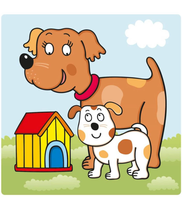 BABY PUZZLE 3 PCS. ANIMALS - PUZZLES AND CUBES