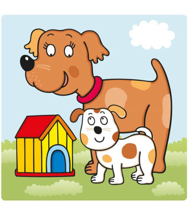 BABY PUZZLE 3 PCS. ANIMALS - PUZZLES AND CUBES