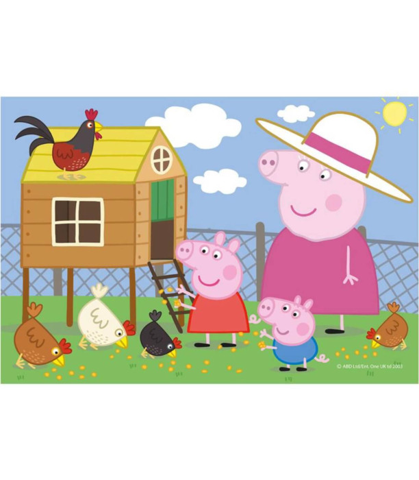 CHILDREN'S PUZZLE PEPPA PIG: CHICKENS 24 PIECES - PUZZLES AND CUBES