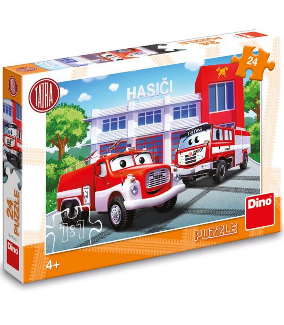 CHILDREN'S PUZZLE FIRE TRUCKS 24 PIECES - PUZZLES AND CUBES