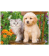 CHILDREN'S PUZZLE DOG AND CAT 2X48 PIECES - PUZZLES AND CUBES