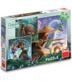 CHILDREN'S PUZZLE RAYA AND THE LAST DRAGON 3X55 PIECES