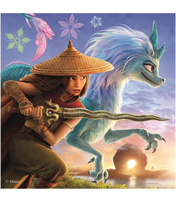 CHILDREN'S PUZZLE RAYA AND THE LAST DRAGON 3X55 PIECES - PUZZLES AND CUBES