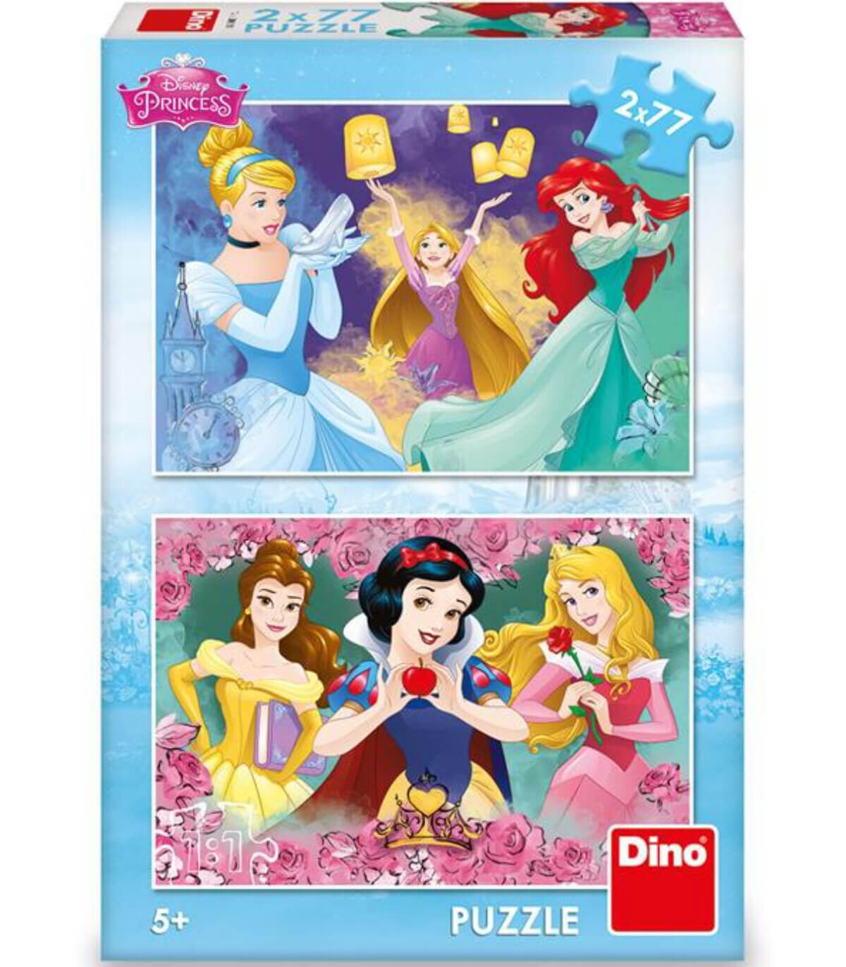 CHILDREN'S PUZZLE PRINCESSES 2X77 PIECES - PUZZLES AND CUBES